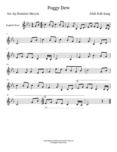 Foggy Dew (arr. Dominic Meccia)