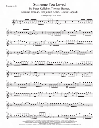 Someone You Loved (arr. Kevin Busse)
