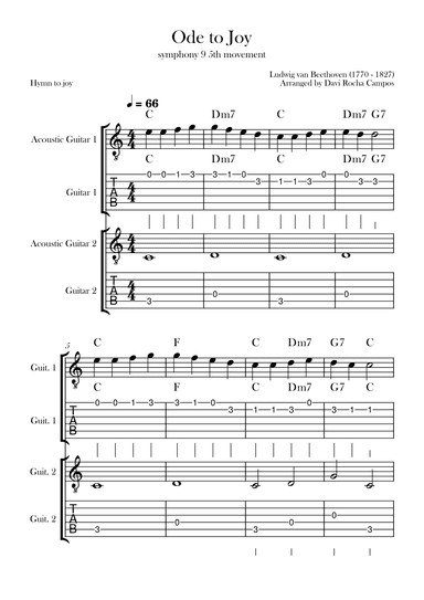 Ode To joy (Symphony 9 5th movement) (arr. Davi Rocha Campos)