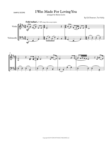 I Was Made For Loving You (arr. Sherry Lewis)
