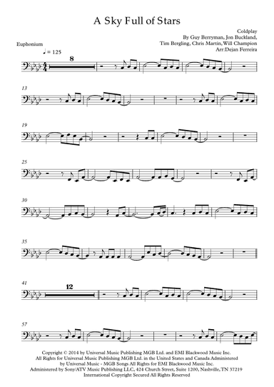 A Sky Full Of Stars (arr. Dejan Ferreira)