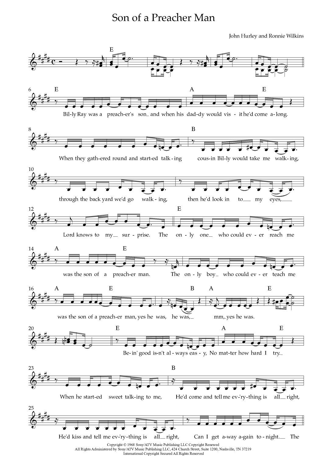 Son-of-a-preacher Man (arr. Vicky Jacobs)