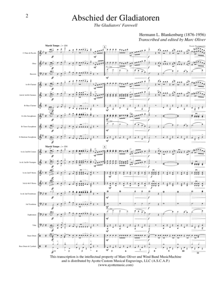 Abschied der Gladiatoren (arr. Marc Oliver)