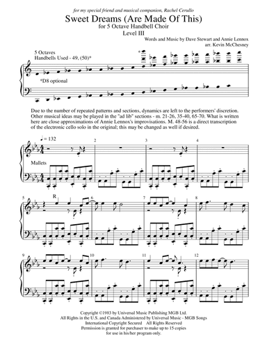 Sweet Dreams (are Made Of This) (arr. Kevin McChesney)