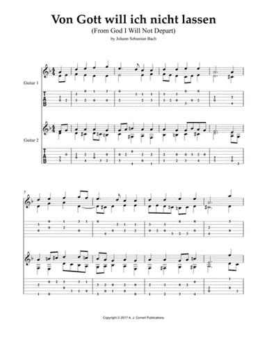 Von Gott will ich nicht lassen (From God I Will Not Depart) (arr. Mark Phillips)