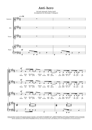 Anti-hero (arr. Henrique F Mangoni)
