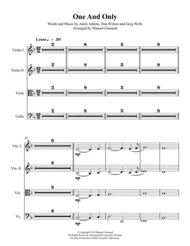 One And Only (arr. Manuel Guinand)