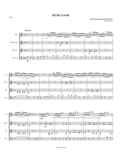 All My Loving (arr. Bill Malcolm)