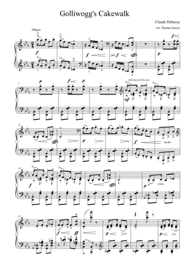 Golliwogg's Cakewalk (arr. Thomas Jancso)