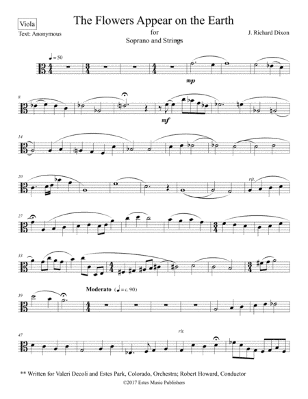 The Flowers Appear on the Earth--viola