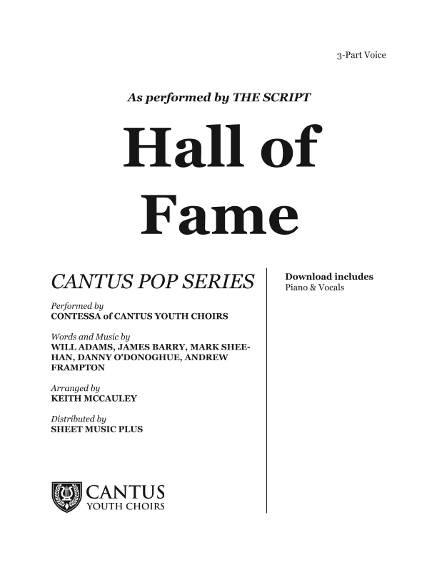 Hall Of Fame (arr. Keith McCauley)