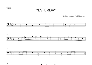 Yesterday (arr. Alex Nunes Rodrigues)