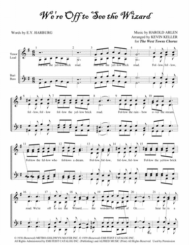We're Off To See The Wizard (arr. Kevin Keller)