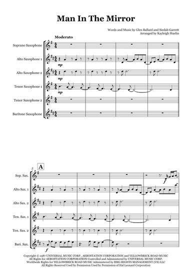 Man In The Mirror (arr. Kayleigh Huelin)