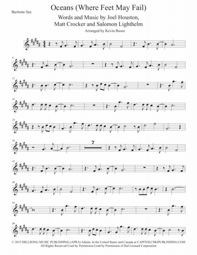 Oceans (Where Feet May Fail) (arr. Kevin Busse)