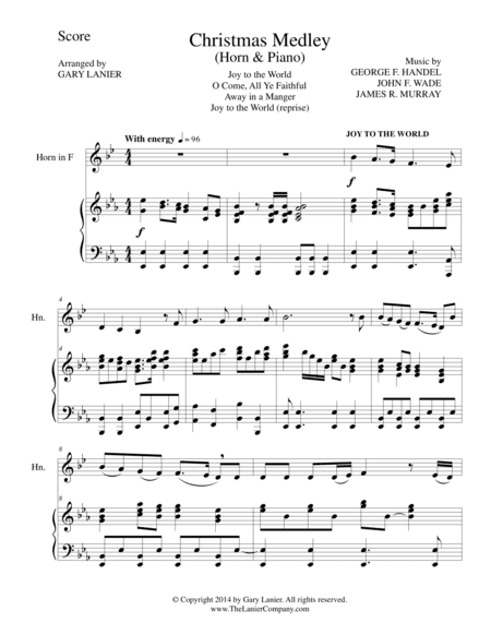 CHRISTMAS JOY MEDLEY (Horn/Piano and Horn Part) (arr. Gary Lanier)
