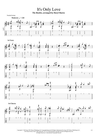 It's Only Love (arr. Daryl Shawn)