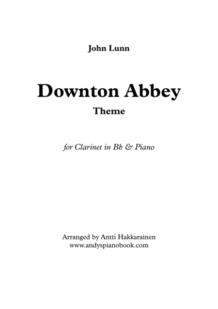 Downton Abbey (theme) (arr. Antti Hakkarainen)