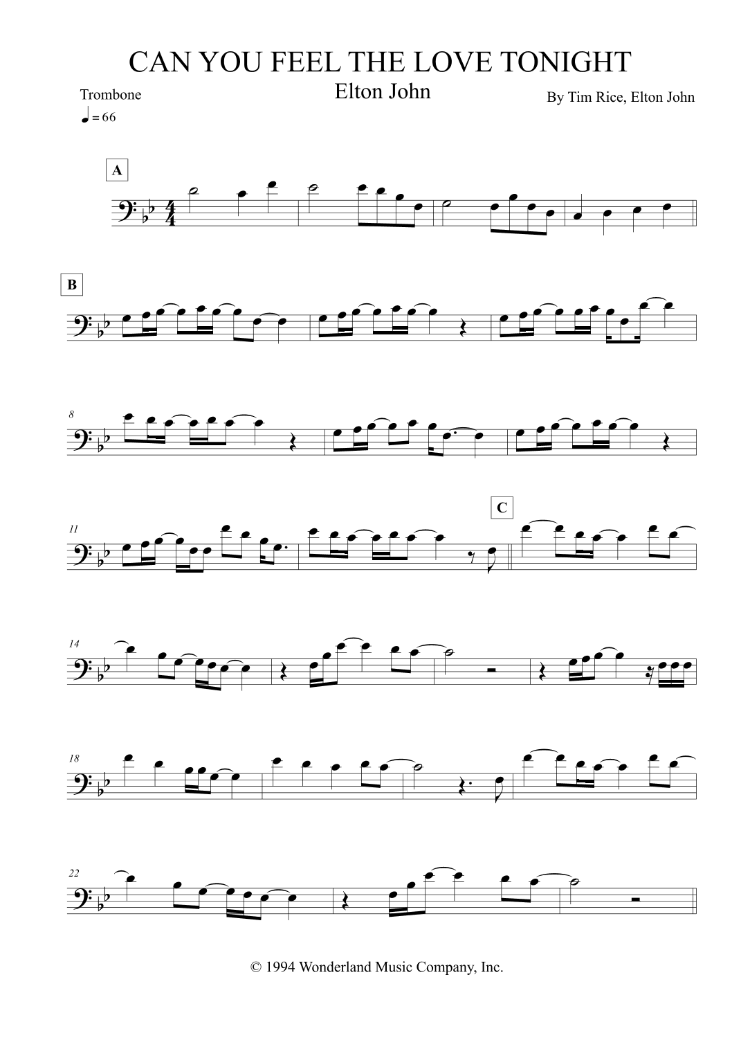 Can You Feel The Love Tonight (arr. Leo Silva)