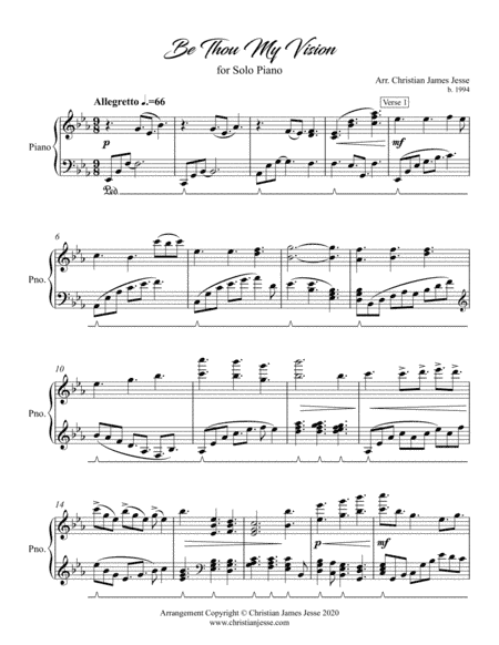 Be Thou My Vision (arr. Christian James Jesse)