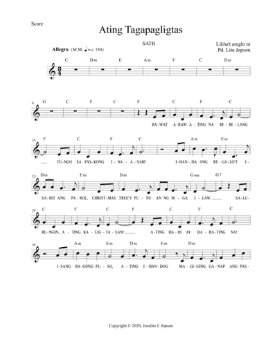Ating Tagapagligtas (SATB)