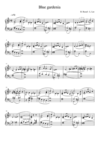 Blue Gardenia (arr. Gianluca Gio)