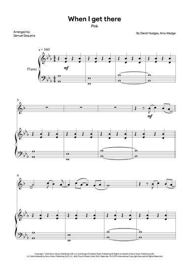 When I Get There (arr. Samuel Sequeira)