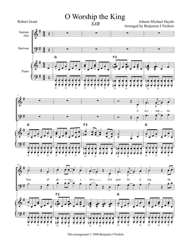 O Worship the King (arr. Benjamin J Nichols)