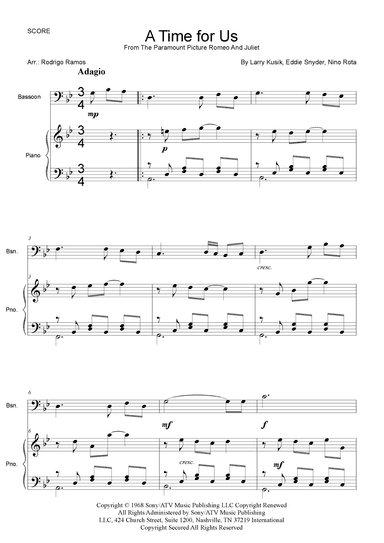 A Time For Us (love Theme) (arr. Rodrigo Ramos)