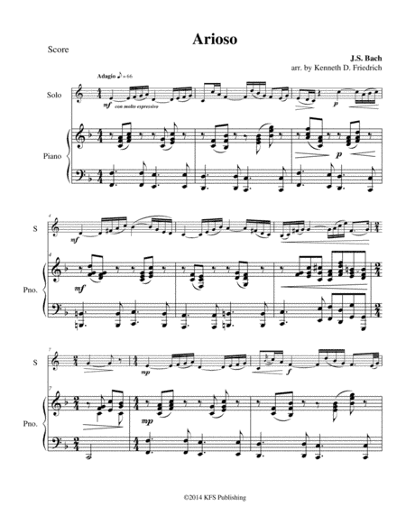 Arioso (arr. Kenneth D. Friedrich)