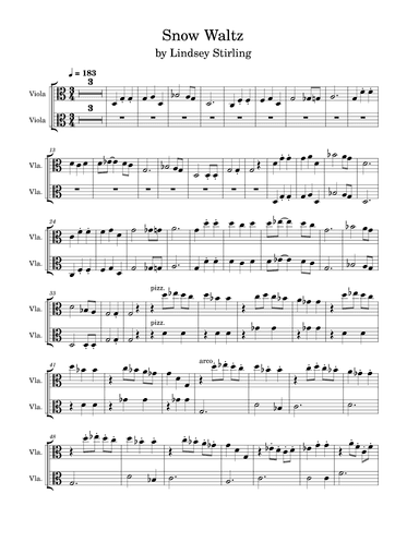 Snow Waltz (arr. Anya Alston)