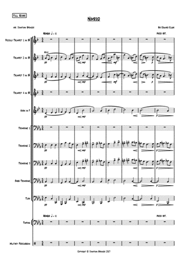 Nimrod for Brass Ensemble (arr. Jonathan Spencer)