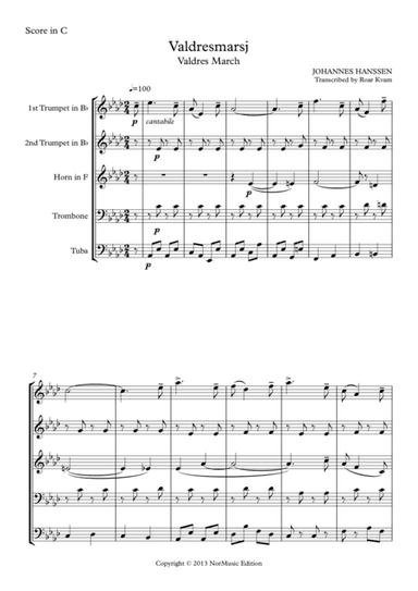 Valdresmarsjen / The Valdres March (arr. Roar Kvam)