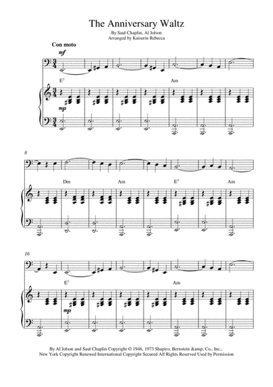 The Anniversary Waltz (arr. Kaiserin Rebecca)