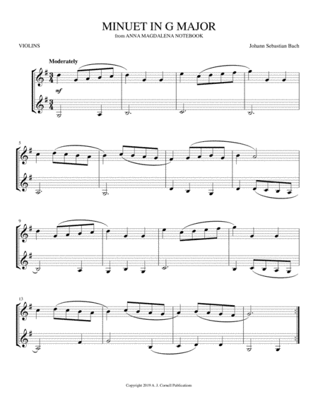 Minuet in G Major (arr. Mark Phillips)
