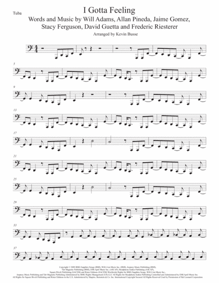 I Gotta Feeling (arr. Kevin Busse)