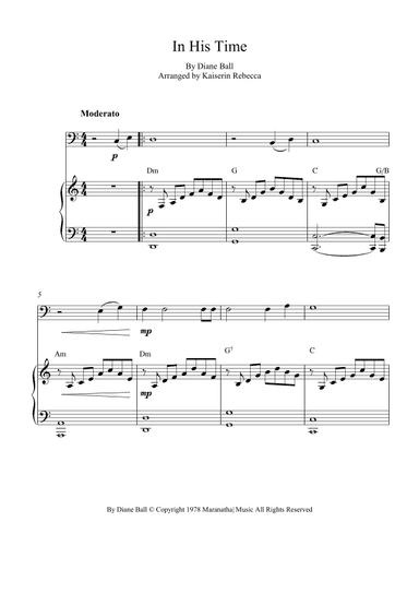 In His Time (arr. Kaiserin Rebecca)