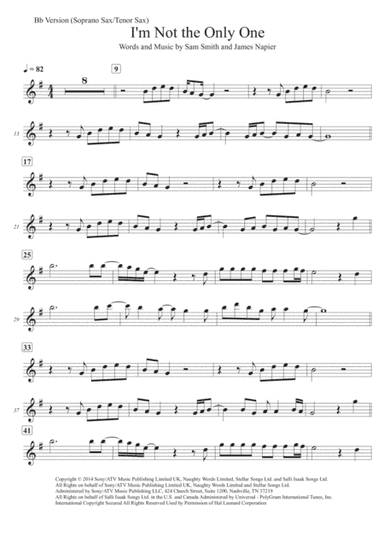 I'm Not The Only One (arr. Ken Chow)