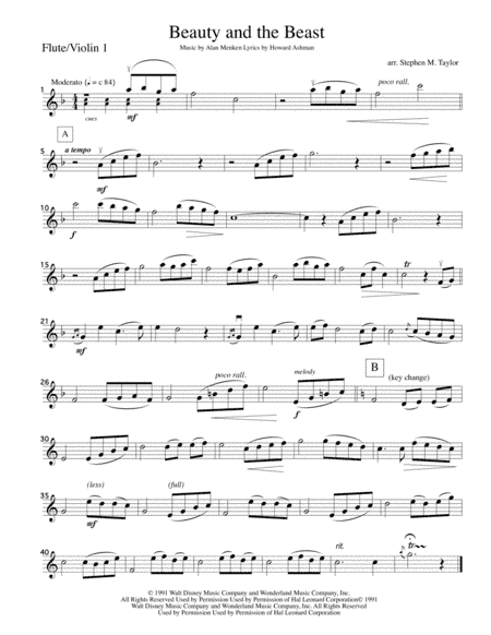 Beauty And The Beast (arr. Stephen M. Taylor)