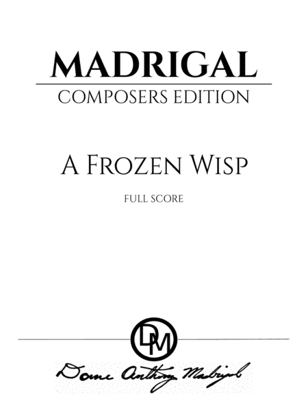 A Frozen Wisp - Full Score