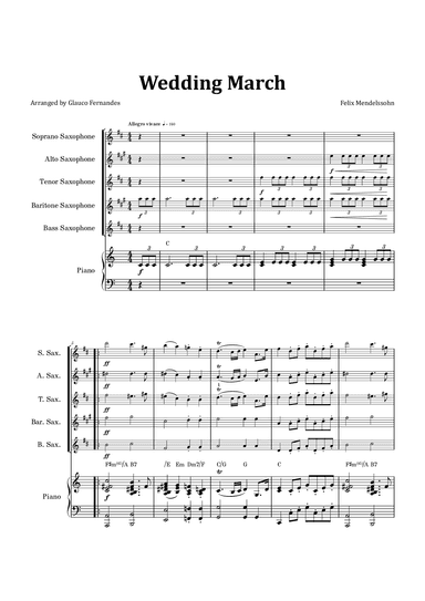 Wedding March (arr. Glauco Fernandes)