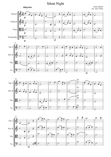 Silent Night (arr. Alex Tinlin)