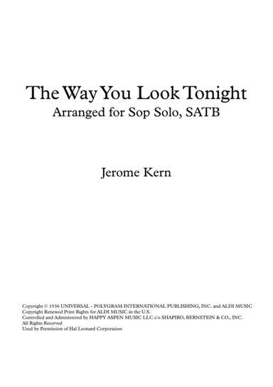 The Way You Look Tonight (arr. Dominic McGonigal)