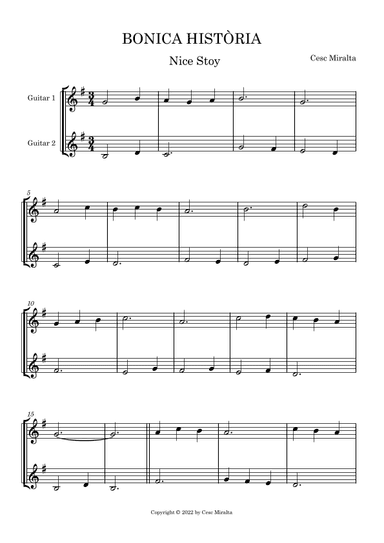 BONICA HISTO`RIA Guit Duet