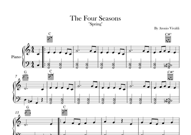 The Four Seasons - Spring - Allegro 1 (arr. Igor Ferreira)