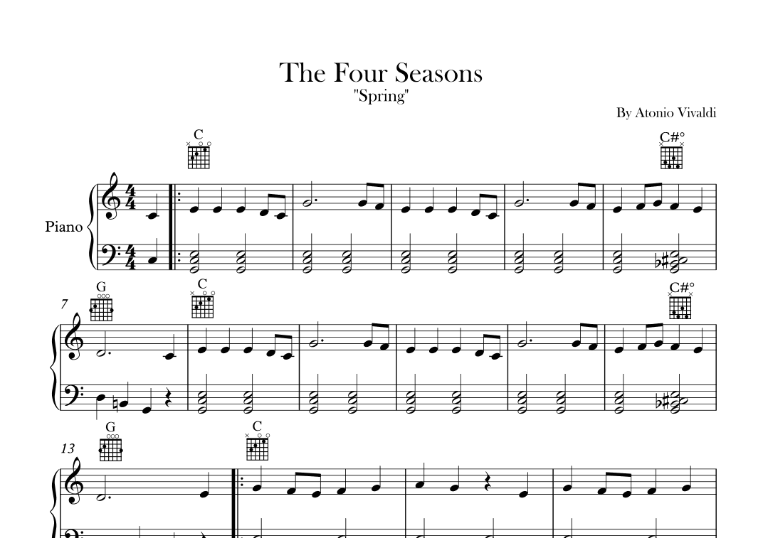 The Four Seasons - Spring - Allegro 1 (arr. Igor Ferreira)