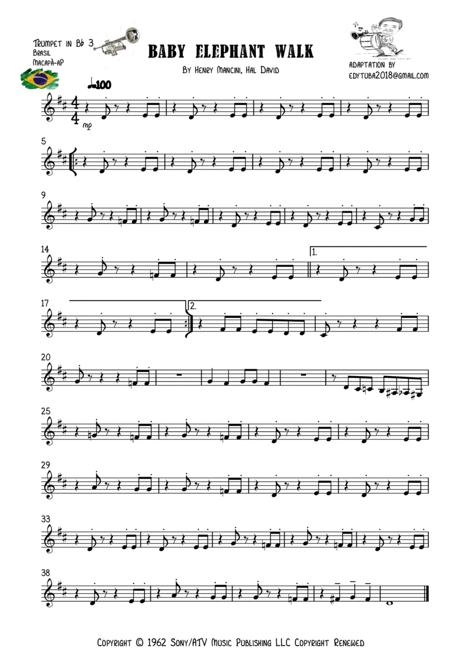 Baby Elephant Walk (arr. EDYCARLOS TAVARES)