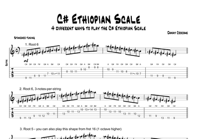 C# Ethiopian Scale (4 Ways to Play)