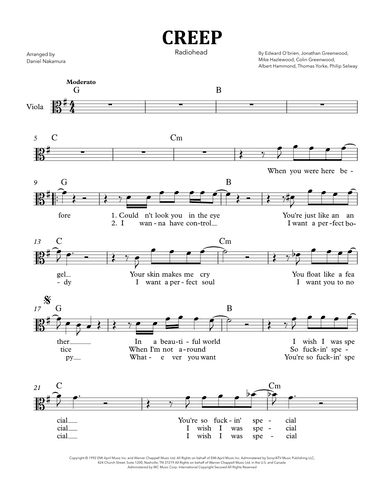 Creep (arr. Daniel Nakamura)