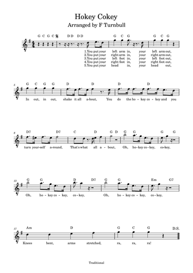 Hokey Cokey (arr. F. Turnbull)